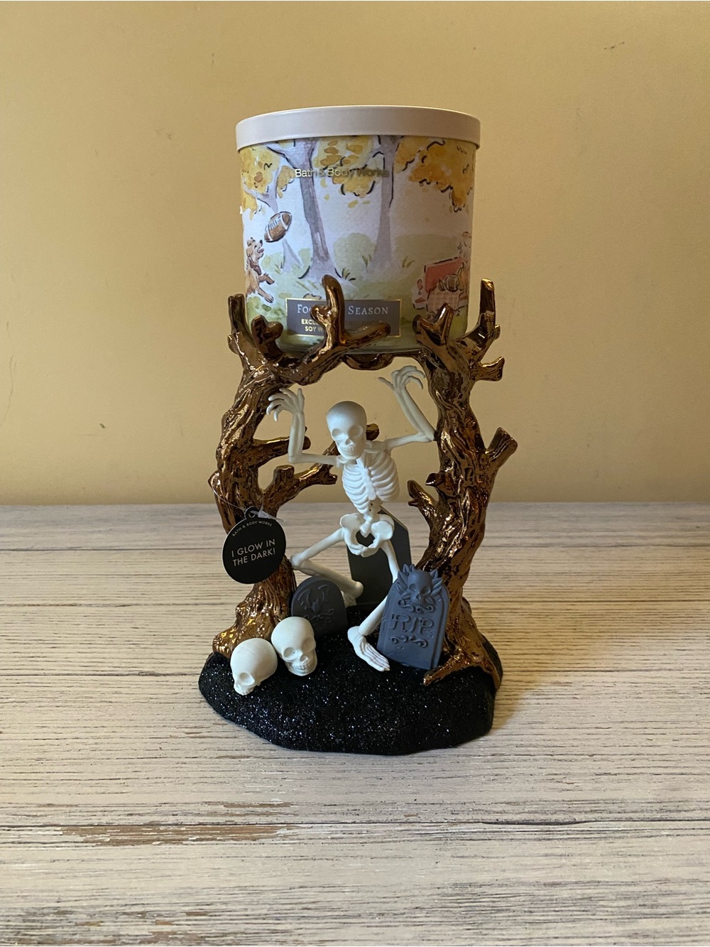 Bath & Body Works Halloween Skeleton Candle Holder